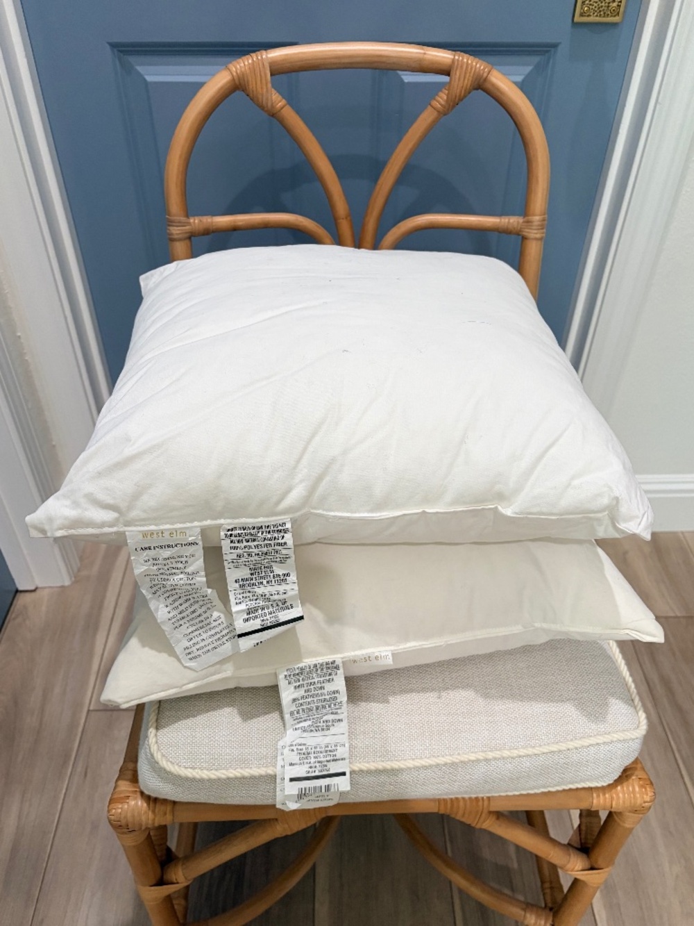 Set of 18x18 Pillow Insert | West Elm | Polyester Filling
